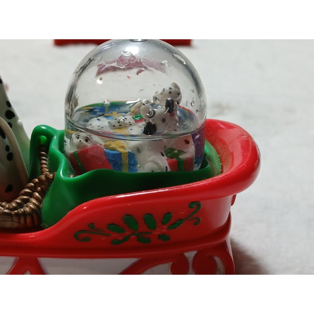 2 Mcdonald's 101 Dalmatian Christmas Snow Globe Ornaments From The '90s - Picture 8 of 9